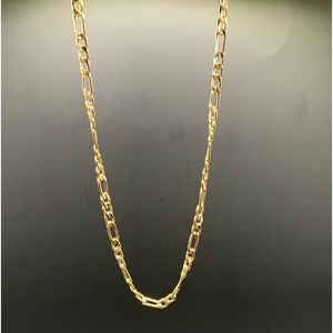 Gold Tone Box Chain Necklace, 17” Long. Pre Loved
